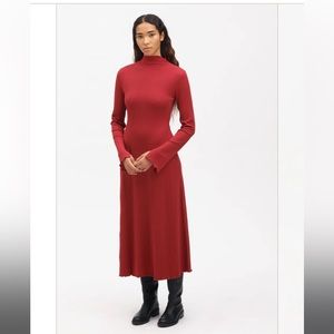 Crimson textured maxi dress, KOTN NWT